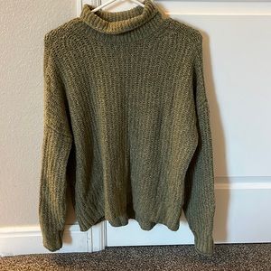 American Eagle Green Sage XS Cowl Neck Sweater
